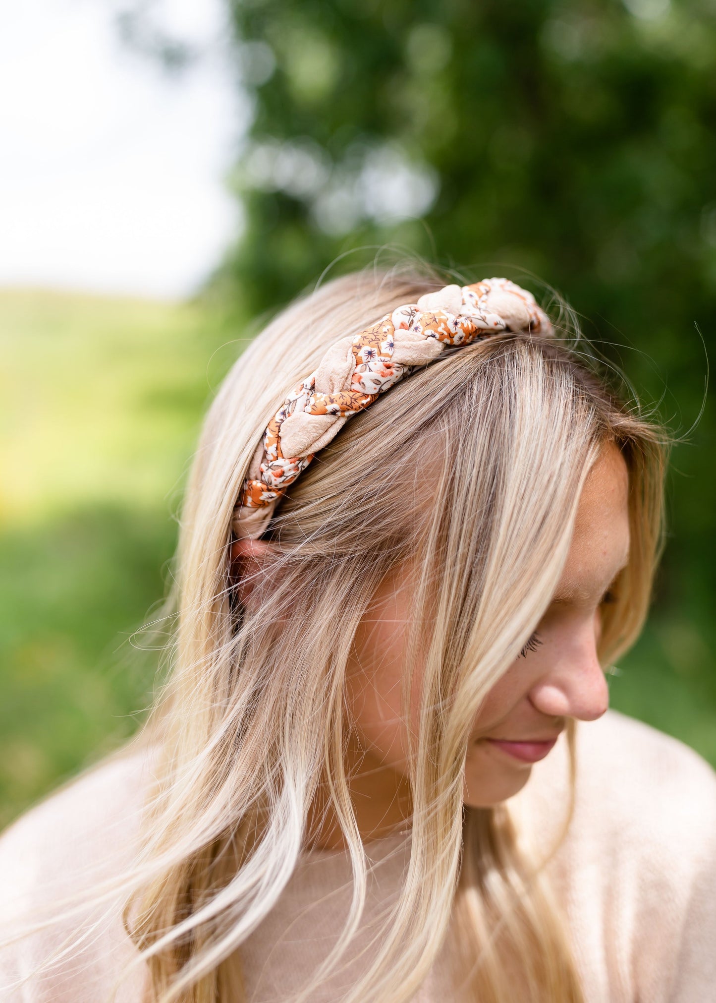 Braided Floral Headband Accessories