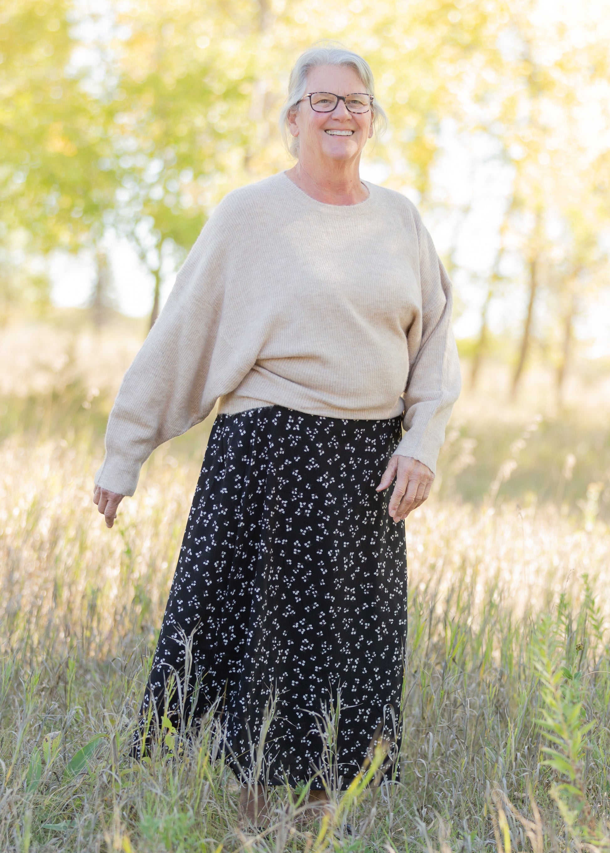 Braylyn Floral Midi Skirt Skirts