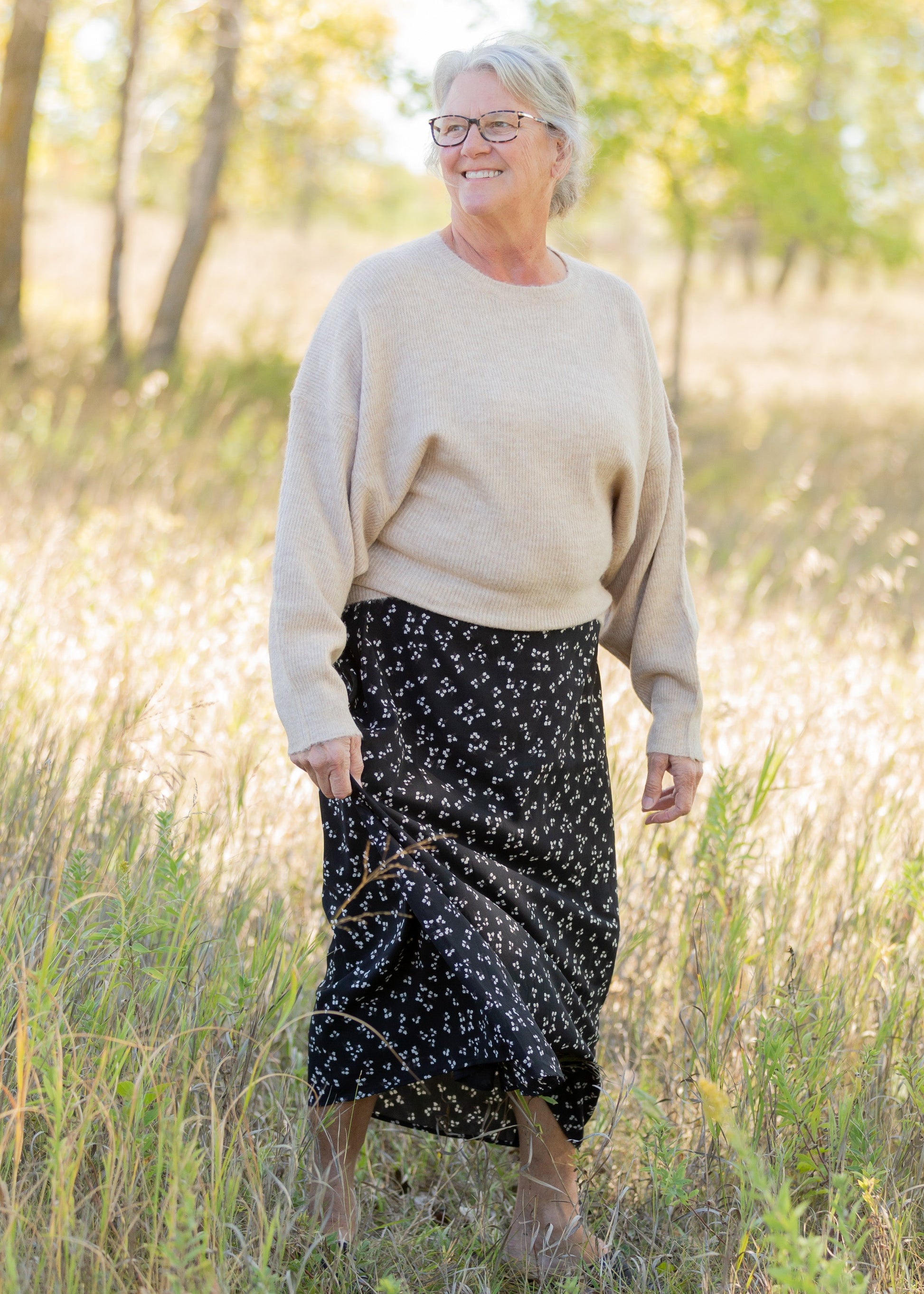 Braylyn Floral Midi Skirt Skirts