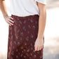 Braylynn Brick Floral Lined Midi Skirt Skirts Inherit