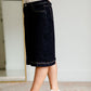 Breeann Dark Wash Denim Midi Skirt Inherit Co.