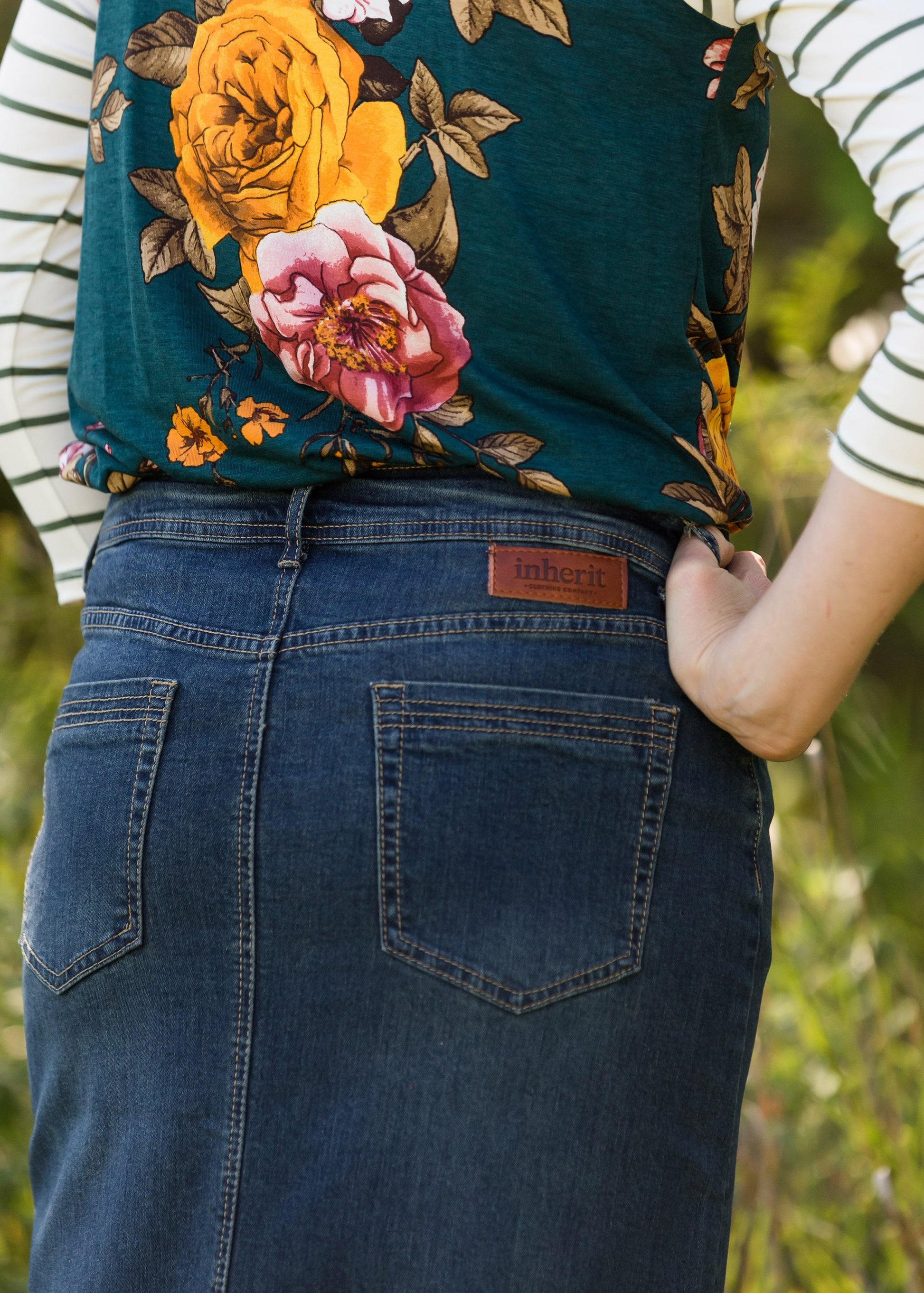 Bria Long Denim Skirt - FINAL SALE Skirts