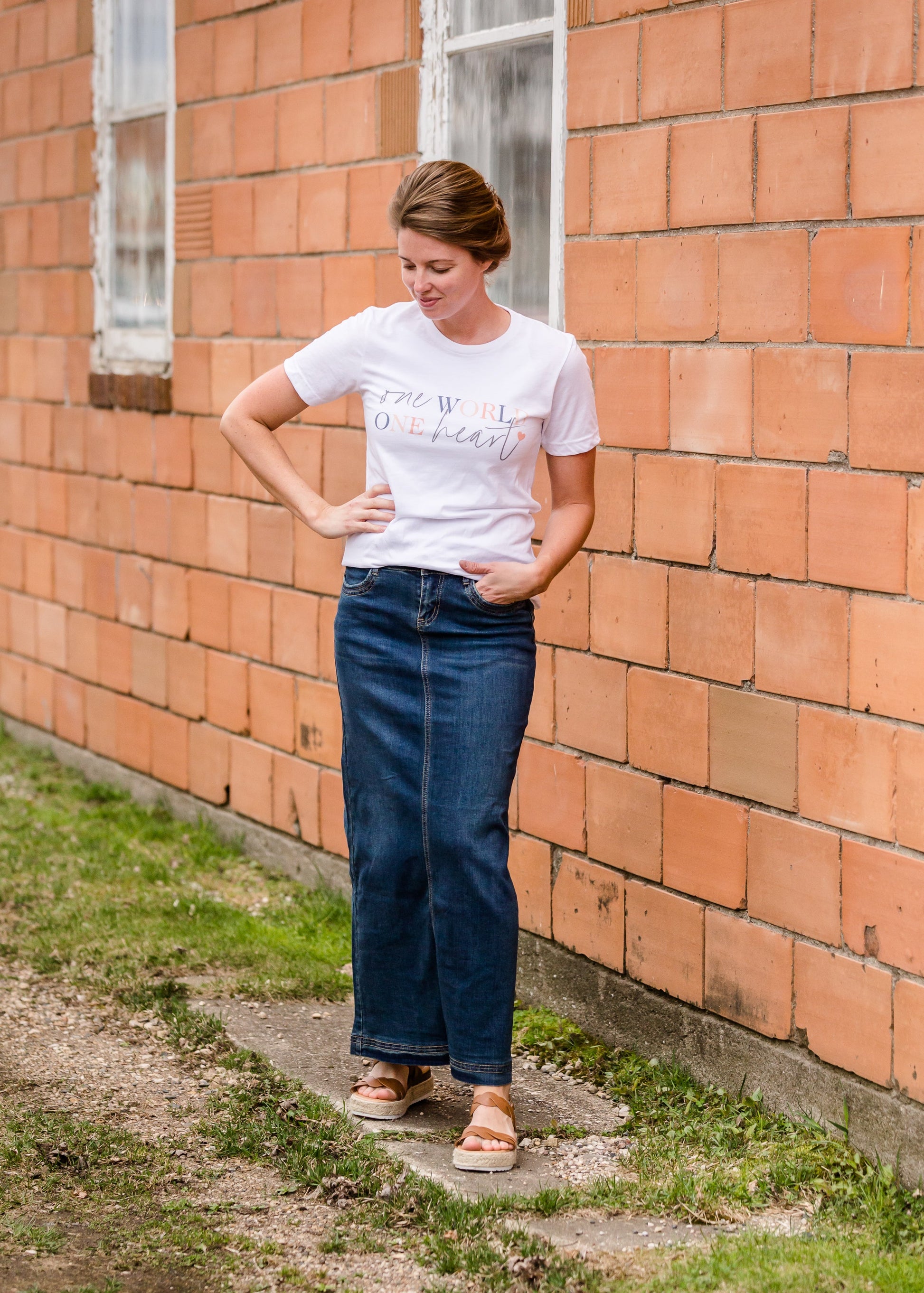Bria Long Denim Skirt - FINAL SALE Skirts