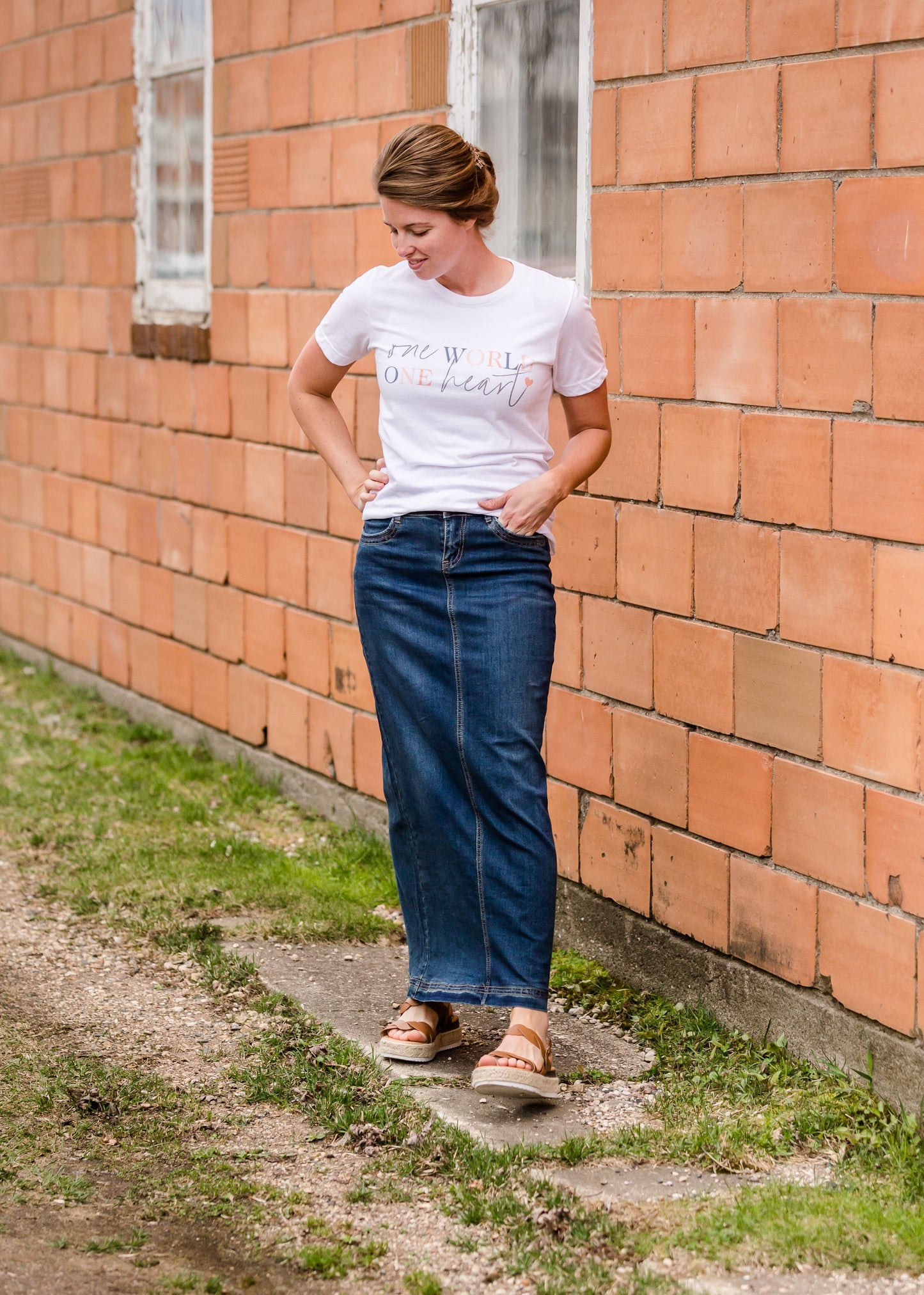 Bria Long Denim Skirt - FINAL SALE Skirts
