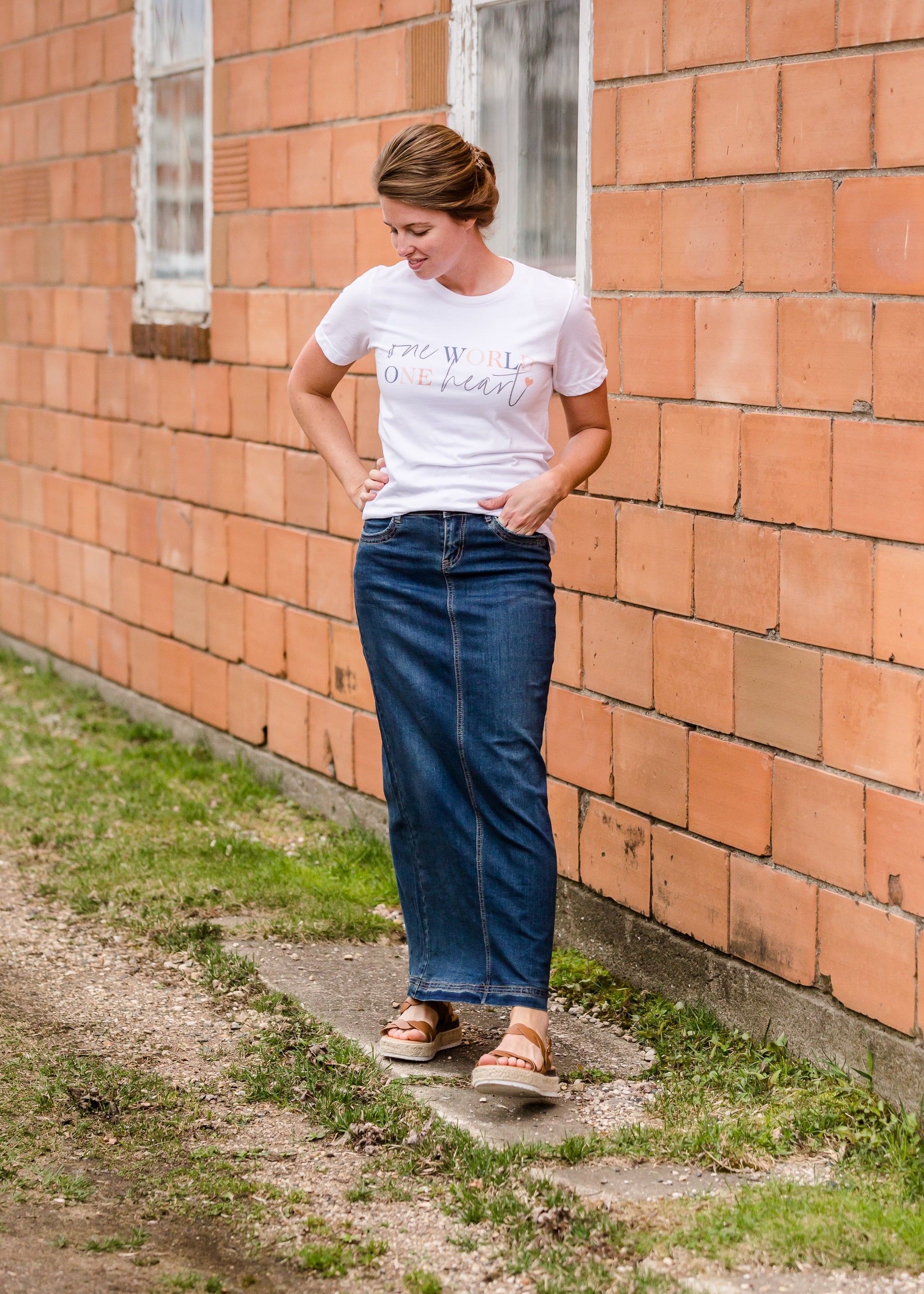 Bria Long Denim Skirt - FINAL SALE Skirts