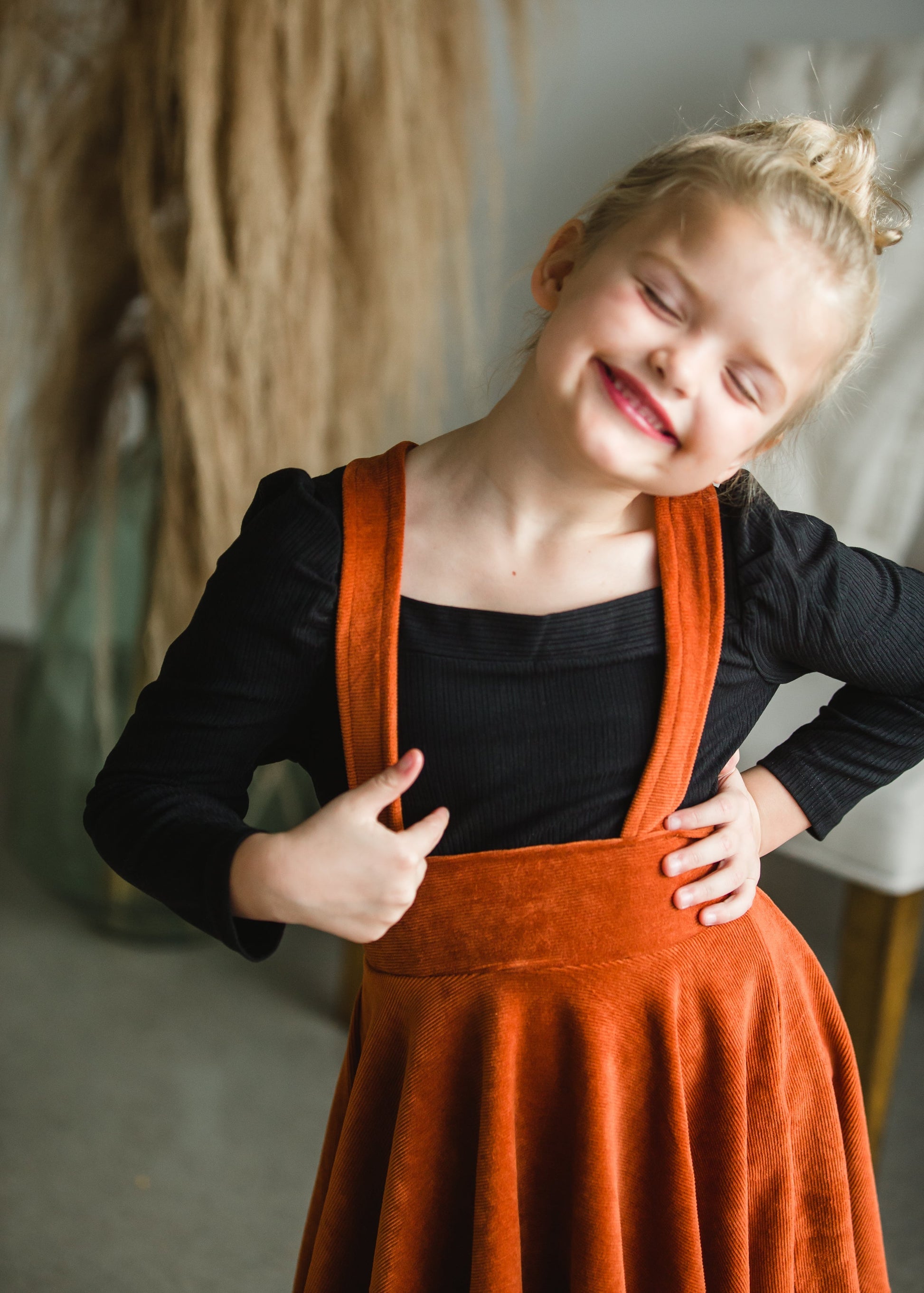 Brick Pinafore Corduroy Jumper - FINAL SALE Girls