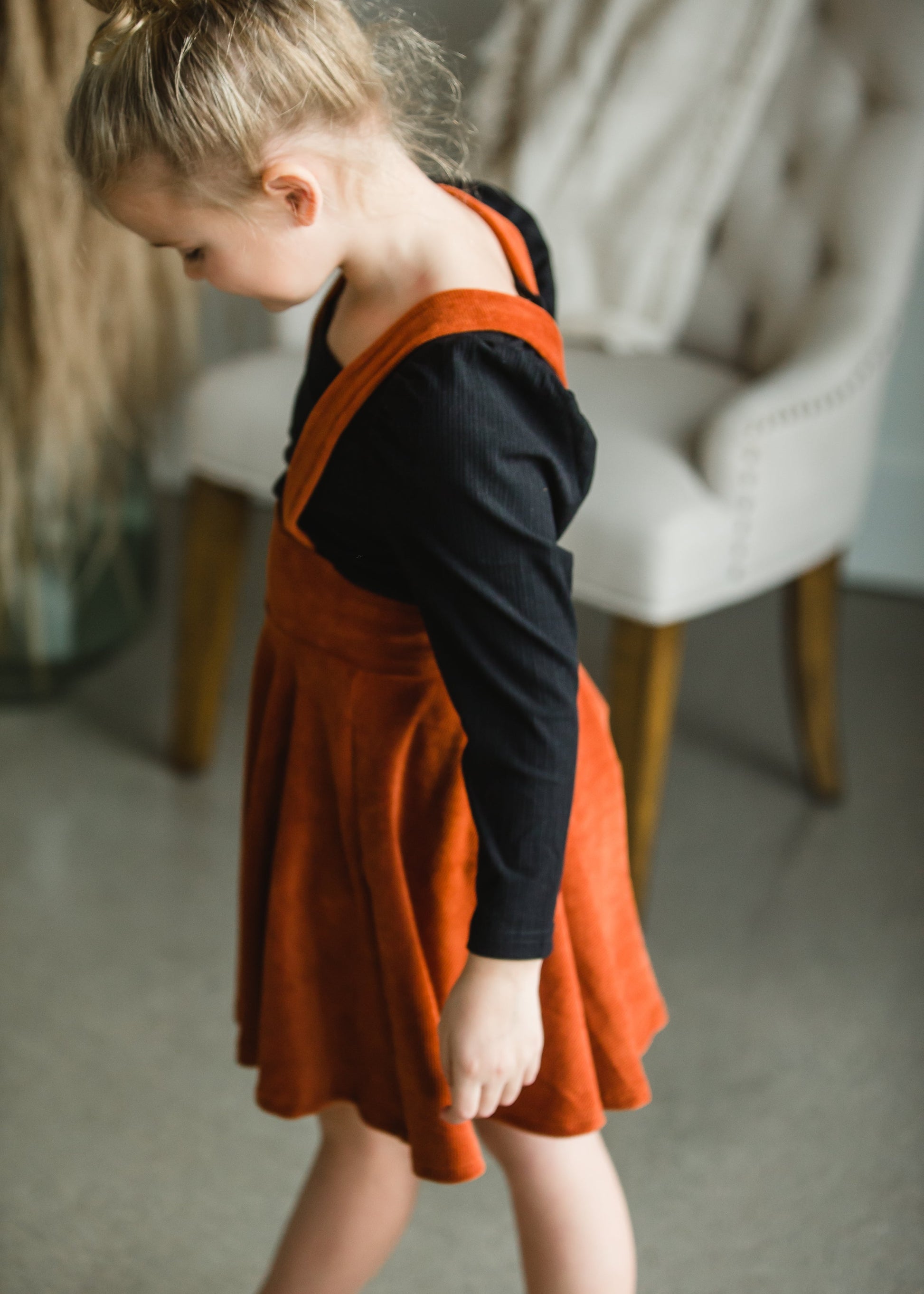 Brick Pinafore Corduroy Jumper - FINAL SALE Girls