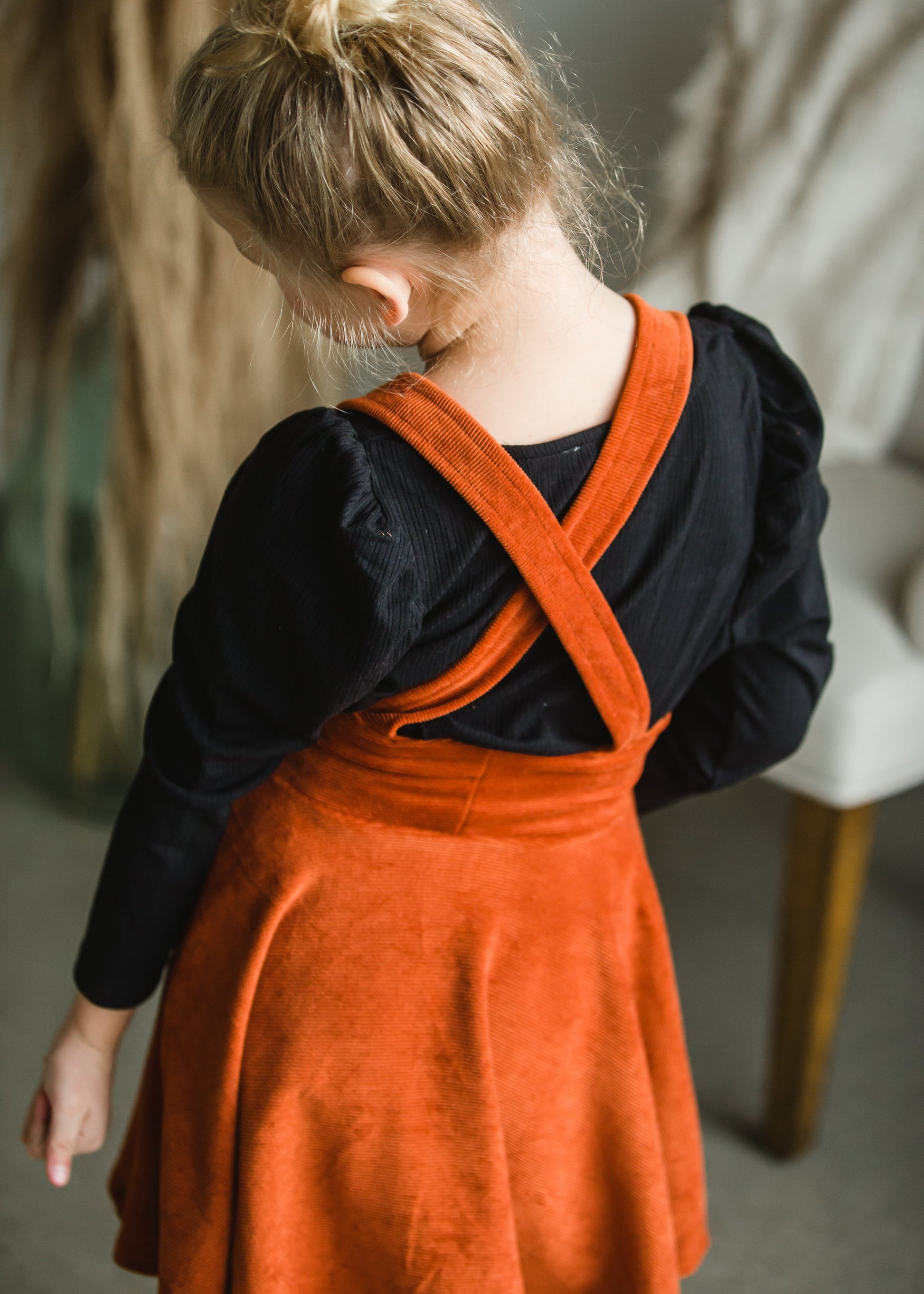 Brick Pinafore Corduroy Jumper - FINAL SALE Girls