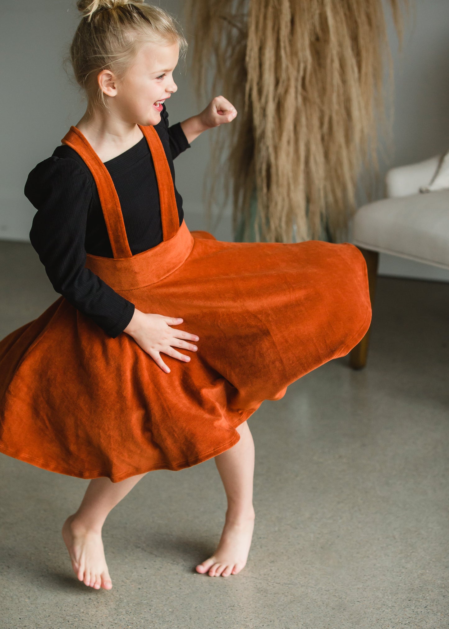 Brick Pinafore Corduroy Jumper - FINAL SALE Girls