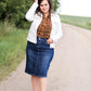 Brick Plaid Button Up Womens Top