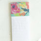 Brighter Than Your Fears Pink Floral Magnetic Notepad