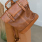 Brown Double Buckle Fold Over Backpack Home + Lifestyle Suzie Bag
