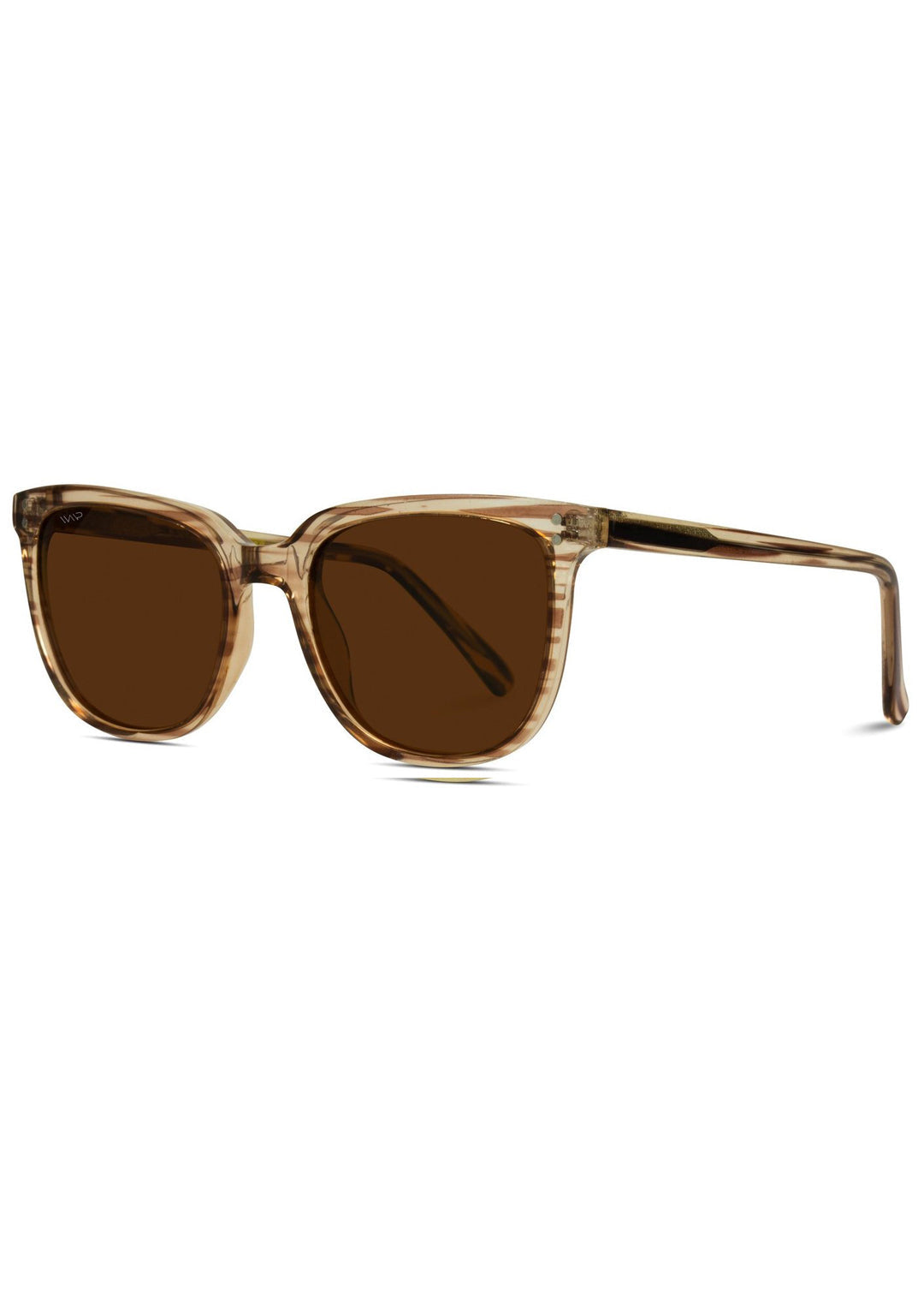 Brown Frame Square Sunglasses Accessories