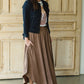 Brown Hi-Lo Flowy Midi Skirt - FINAL SALE Skirts