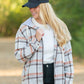 Brown + Orange Zip Up Jacket Tops