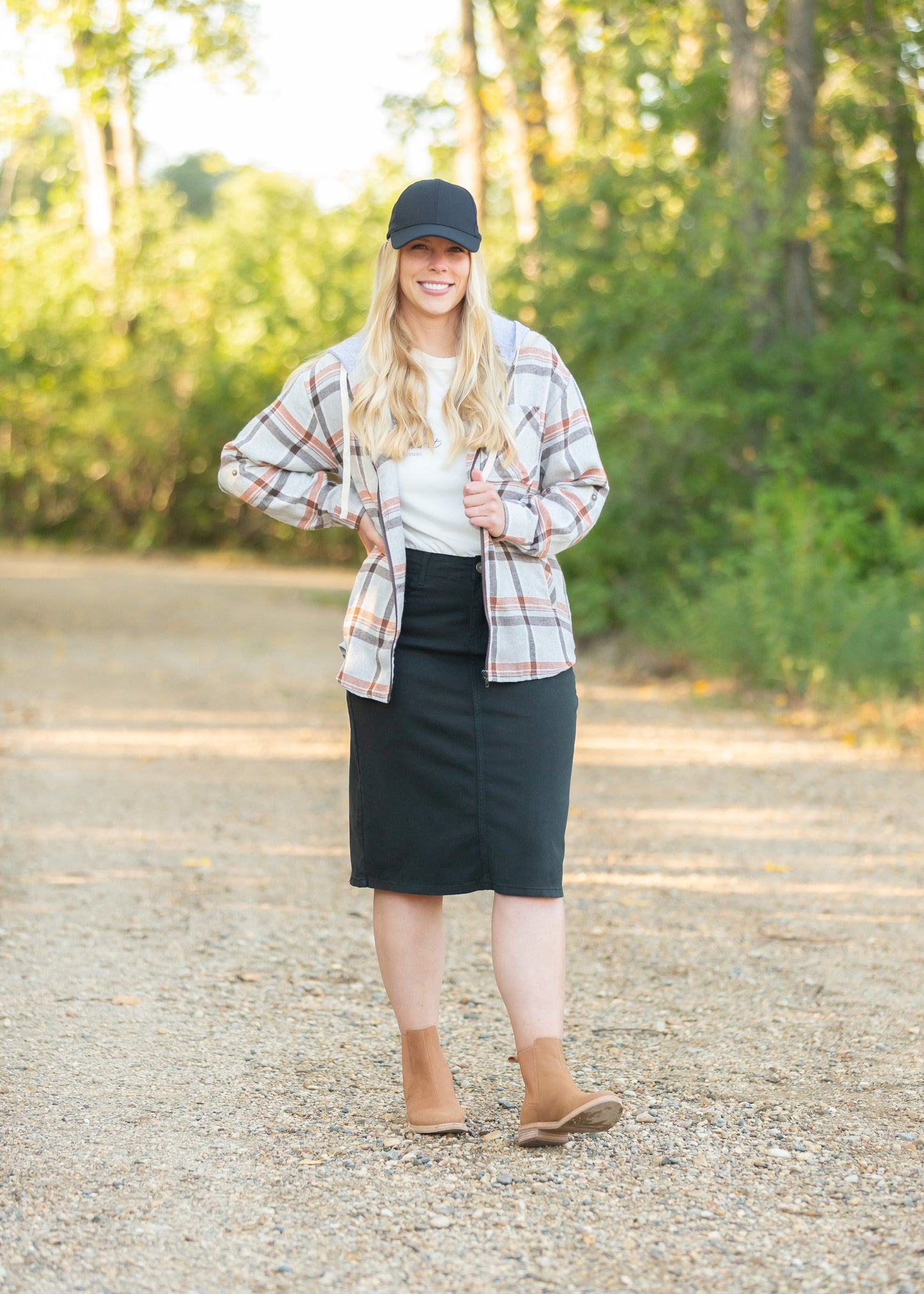 Brown + Orange Zip Up Jacket Tops