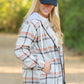 Brown + Orange Zip Up Jacket Tops