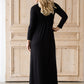 Brushed Black Turtleneck Maxi Dress - FINAL SALE Dresses