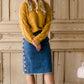 Bubble Sleeve Cable Knit Sweater - FINAL SALE Tops