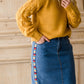Bubble Sleeve Cable Knit Sweater - FINAL SALE Tops
