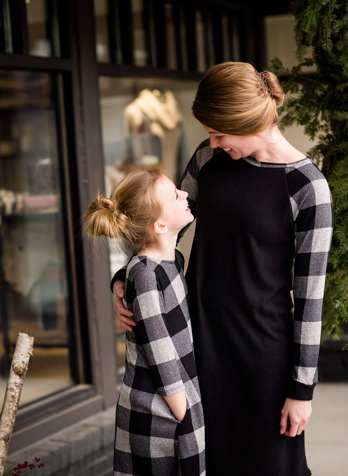 Girls Modest Buffalo Plaid Midi Dress | Inherit Clothing Company – Inherit