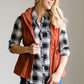 Buffalo Plaid Roll Sleeve Top - FINAL SALE Tops
