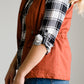 Buffalo Plaid Roll Sleeve Top - FINAL SALE Tops