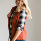 Buffalo Plaid Roll Sleeve Top - FINAL SALE Tops
