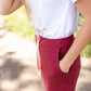 Burgundy Classic Soft Midi Skirt - FINAL SALE Skirts
