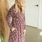 Burgundy Polka Dot Maternity Dress - FINAL SALE Dresses