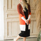 Burgundy + Rust Color Block Cardigan - FINAL SALE Shirt