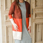 Burgundy + Rust Color Block Cardigan - FINAL SALE Shirt