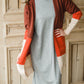Burgundy + Rust Color Block Cardigan - FINAL SALE Shirt