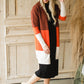 Burgundy + Rust Color Block Cardigan - FINAL SALE Shirt