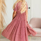 Burgundy Smocked Midi Dress - FINAL SALE Dresses