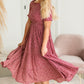 Burgundy Smocked Midi Dress - FINAL SALE Dresses