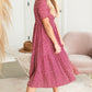 Burgundy Smocked Midi Dress - FINAL SALE Dresses