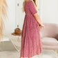 Burgundy Smocked Midi Dress - FINAL SALE Dresses