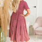 Burgundy Smocked Midi Dress - FINAL SALE Dresses