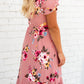 Buttery Soft Floral Midi Dress w/ Flyaway Sleeves - FINAL SALE Dresses