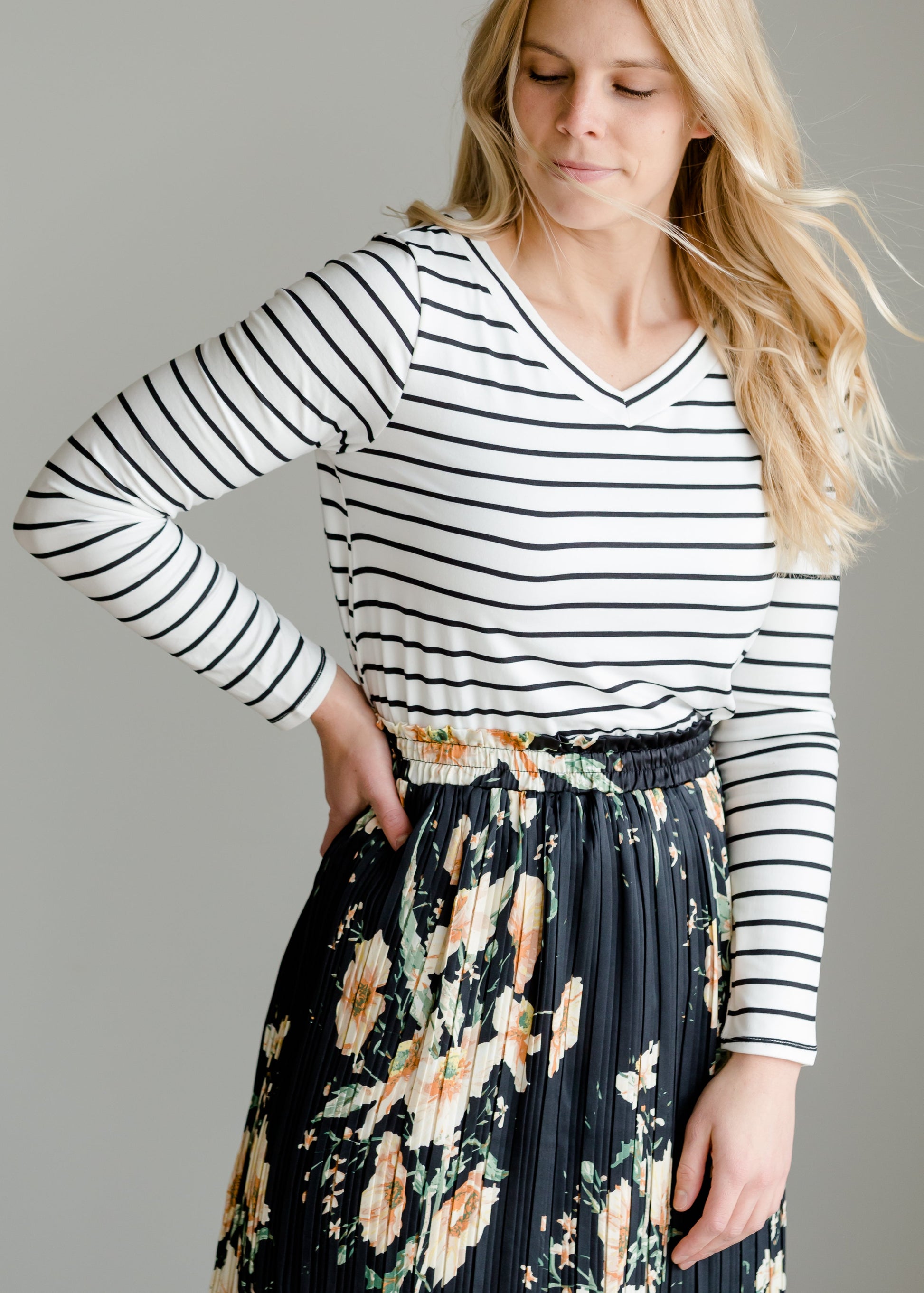 Buttery Soft Striped Top - FINAL SALE Tops