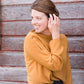 Button Bridge Silky Mustard or Purple Top