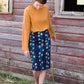 Button Bridge Silky Mustard or Purple Top