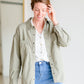 Button Down With Sleeve Jacket Shirt Be Cool