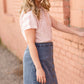 Button Front Denim Midi Skirt Skirts