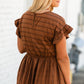Button Front Multi Stripe Midi Dress - FINAL SALE Dresses
