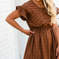 Button Front Multi Stripe Midi Dress - FINAL SALE Dresses