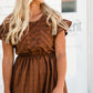 Button Front Multi Stripe Midi Dress - FINAL SALE Dresses