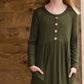 Button Front Olive Maxi Dress Dresses
