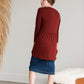 Button Front Shirred Waist Cardigan - FINAL SALE Layering Essentials
